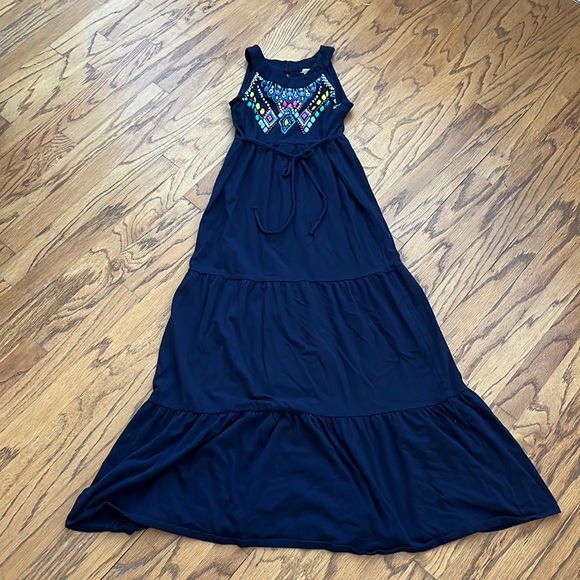 Justice Dresses Justice Girls Size 4 Navy Blue Maxi Dress Poshmark
